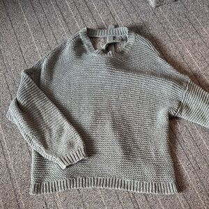 Aerie Women's Gray Crewneck Sweater